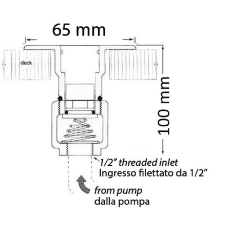 Attache baïonette + raccord plastique incliné | EAN 8033137194870 Ref 16.442.23