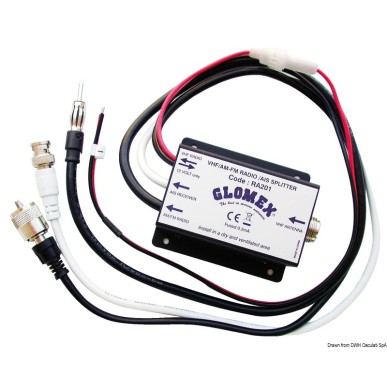 Glomex RA201 AM/FM/AIS Splitter | EAN 8051566300938 Ref 29.448.00