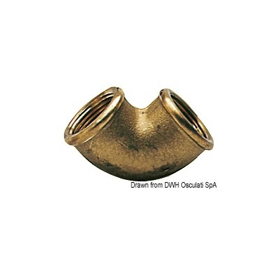 Raccord coudé laiton femelle/femelle 1/2" x 3/4" | EAN 8033137099540 Ref 17.230.02