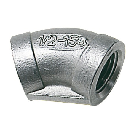 Raccord coudé 45+ femelle/femelle 1"1/2 | EAN 8033137098536 Ref 17.220.06