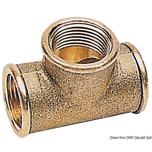 Raccord T laiton 2" | EAN 8033137101267 Ref 17.317.06