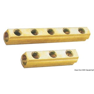 Collecteur linéaire 5 voies 1" x 1/2" | EAN 8033137101151 Ref 17.316.05