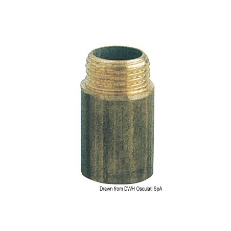 Rallonge laiton mâle/femelle 3/4" x 40 mm | EAN 8033137100758 Ref 17.278.24