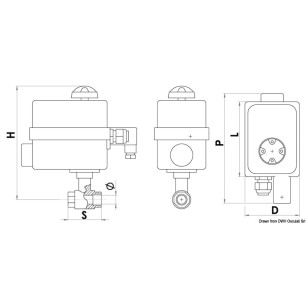 Vanne PN40 1"1/2 + tableau de commande | EAN 8033137100031 Ref 17.240.06