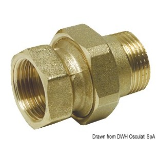 Raccord 3 pièces droit 1''1/4 | EAN 8033137100413 Ref 17.273.04