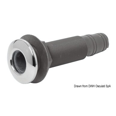 Passe-coque long nylon/fibre verre 1"3/8 x 29/32mm | EAN 8033137002892 Ref 17.327.15