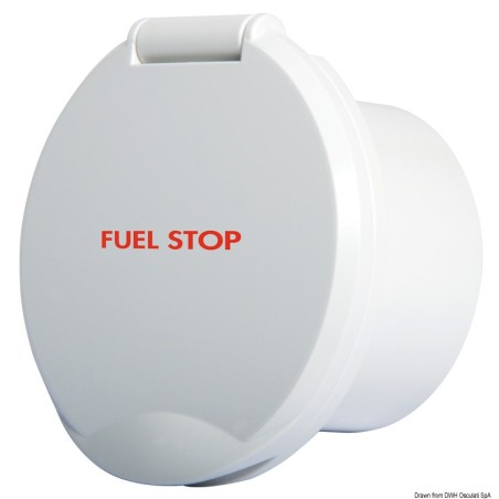 Bloc ABS blanc Classic Evo + mention FUEL STOP | EAN 8033137047053 Ref 17.452.56
