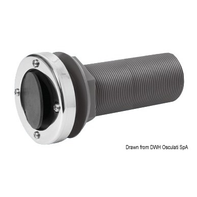 Passe-coque long nylon/fibre verre 1/2" - 11BSP | EAN 8033137102493 Ref 17.395.45
