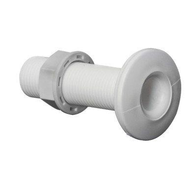 Passe-coque fileté plastique blanc 1/2" | EAN 8033137029349 Ref 17.394.01