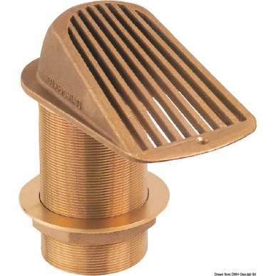 Crépine passe-coque bronze GUIDI série 2000 Ref 17.550.08