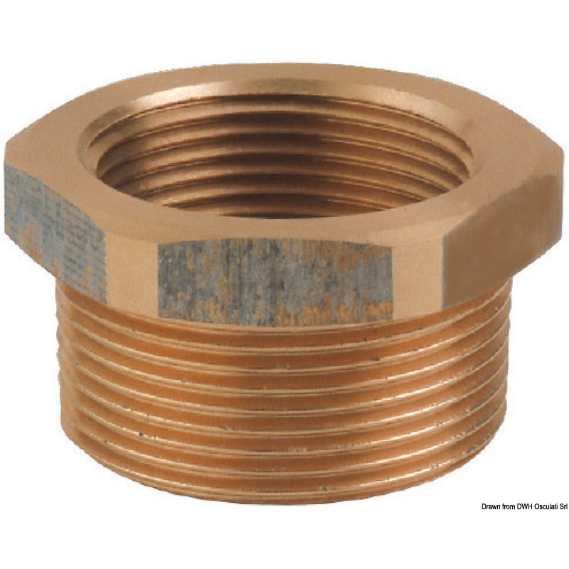 
Raccord M-F en bronze GUIDI 3/4" x 1/2" 
