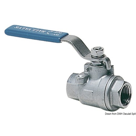 Vanne bille passage total AISI 316 1/2" | EAN 8033137104237 Ref 17.721.02