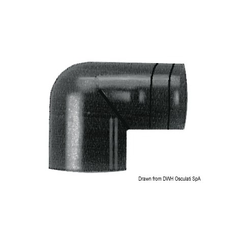 Coude semi-rigide 90+ WHALE 38 mm  Ref 17.712.00