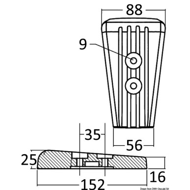 Anode pied magnésium Volvo SX/DPS | EAN 8033137139659 Ref 43.554.21
