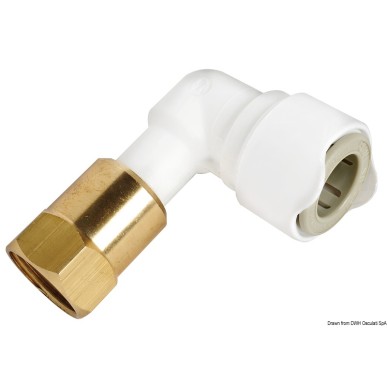 Coude fileté 1/2" femelle Whale BSP | EAN 8033137104695 Ref 17.815.31