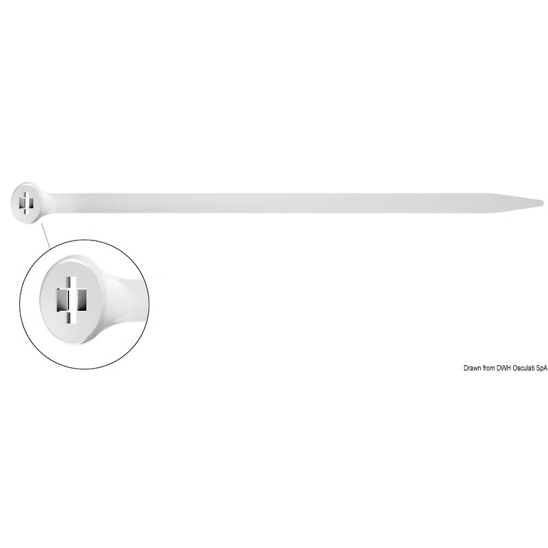 
Collier 2-Lock 3,5 mm x 290 mm Ø 2/80 mm Fermeture AISI 316

