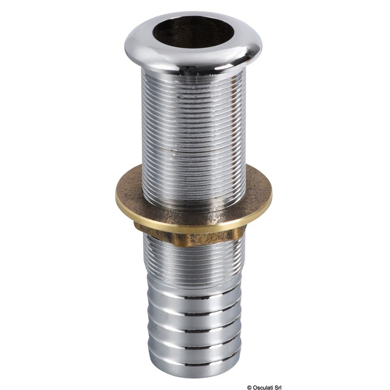 
Dalot avec raccord laiton chromé 22,5 mm 
