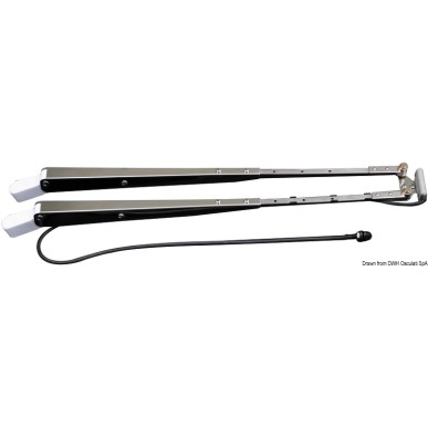 Bras télescopique + lavage pare-brise 650/800mm | EAN 8033137107573 Ref 19.190.01