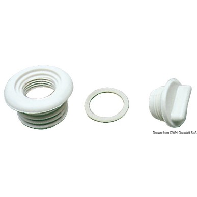 Nable de vidange nylon blanc | EAN 8033137106989 Ref 18.636.00
