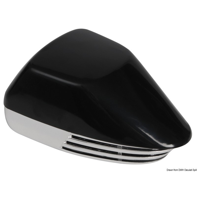 
Avertisseur  membrane ABS noir + chromé 12 V 
