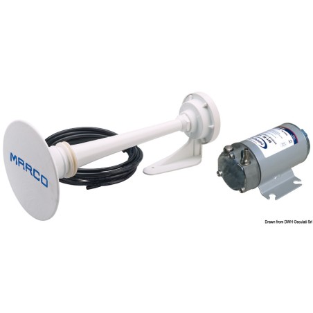 Avertisseur 12 V homologué RINA blanc embar. pêche 20m | EAN 8033137111372 Ref 21.440.12