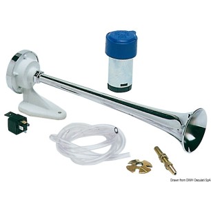 Avertisseur + compresseur ABS chromé 12 V | EAN 8022278602528 Ref 21.451.12