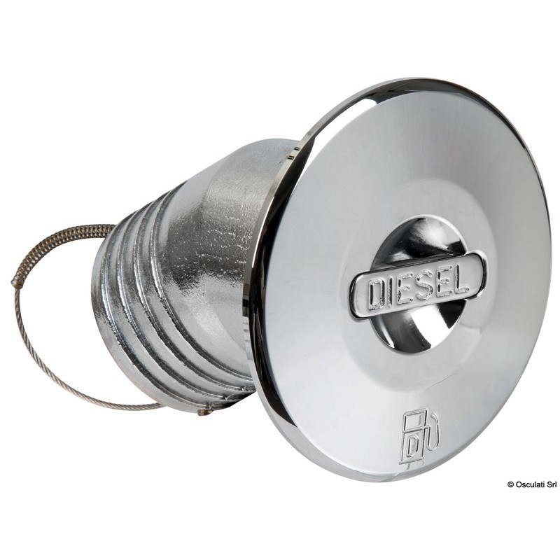 
Bouchon incliné 30° laiton chromé DIESEL 50 mm 
