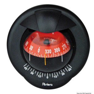 Compas 4" noir/rouge RIVIERA Pegasus | EAN 8033137114618 Ref 25.020.17