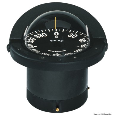 Compas encastr. RITCHIE Navigator 4"1/4 noir/noir | EAN 8033137115134 Ref 25.084.01