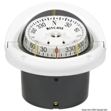 Compas lect.comb. RITCHIE Helmsman 3"3/4 blanc/bla | EAN 8033137115110 Ref 25.083.32