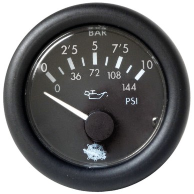Indicateur pression huile Guardian 0-10bar noir12V | EAN 8033137049491 Ref 27.429.02