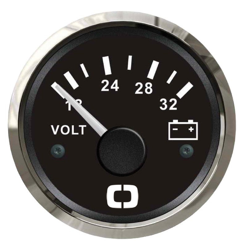 
Voltmètre 18/32 V noir/polie 
