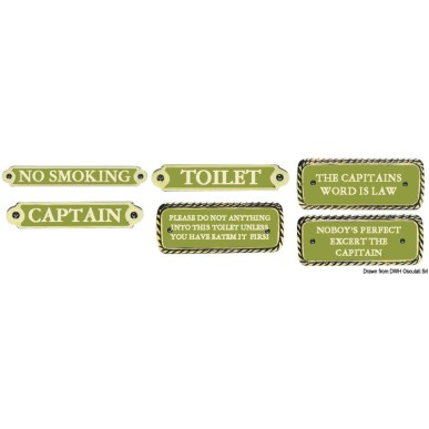 Plaque bronze CAPTAIN | EAN 8033137004001 Ref 32.525.02