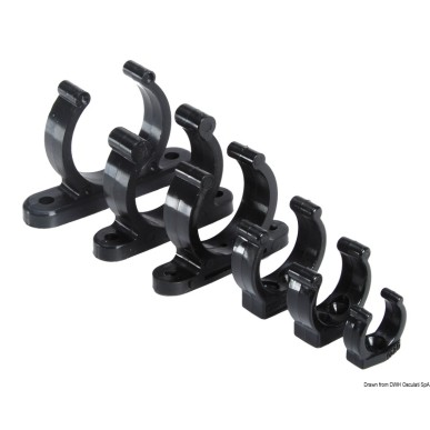 Clip plastique robuste noir 30 mm | EAN 8033137037672 Ref 34.355.05
