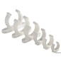 
Clip plastique robuste blanc 40 mm 
