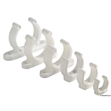 Clip plastique robuste blanc 40 mm | EAN 3162420452351 Ref 34.354.01