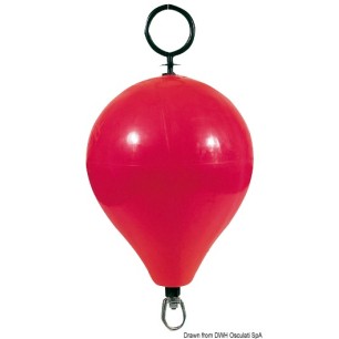 Bouée Polyform CC4 rouge sans tige centrale | EAN 743952006095 Ref 33.602.03