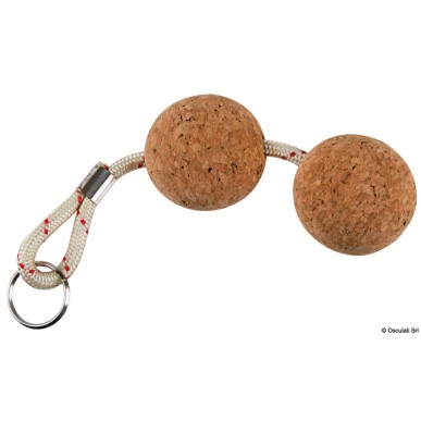 Porte-clés flottant liège deux boules | EAN 8033137004360 Ref 35.841.10