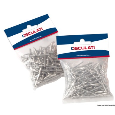 Rivet inox tête normale 4x14mm sachet 100 pcs | EAN 8033137199851 Ref 37.221.13