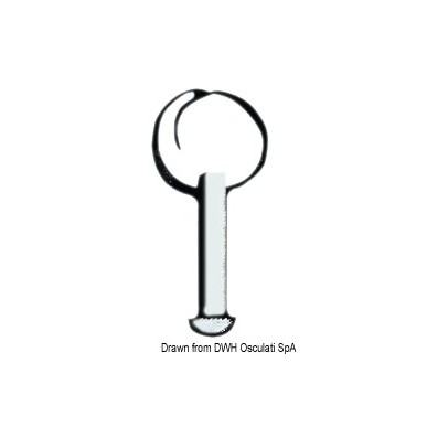 Pivot inox sans anneau 5mm x 15mm | EAN 8033137125089 Ref 37.106.20B