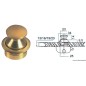 
Pommeau laiton poli 13 mm 

