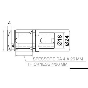 Fermeture Flush Lock ovale type B | EAN 8033137127656 Ref 38.179.50
