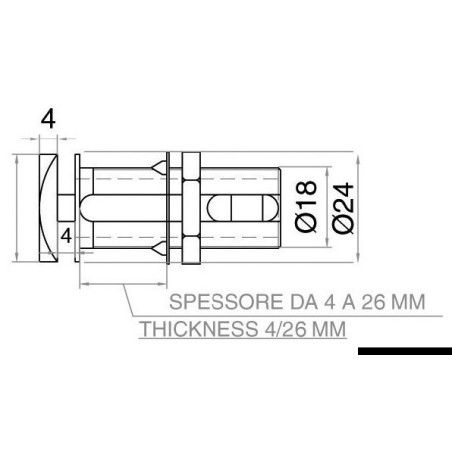 Fermeture Flush Lock ovale type B | EAN 8033137127656 Ref 38.179.50