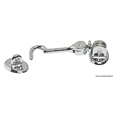 Crochet p. portes laiton chromé 80 mm | EAN 8033137128110 Ref 38.192.80