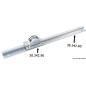 
Rail laiton nickelé 30x12x2000 mm 
