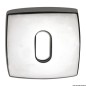 
Rosaces p. serrure oval fournie en paires 45x45 mm 
