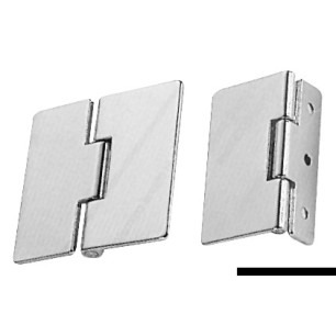 Charnière laiton chromé fixation goujons 65x55 mm | EAN 8033137129544 Ref 38.819.01