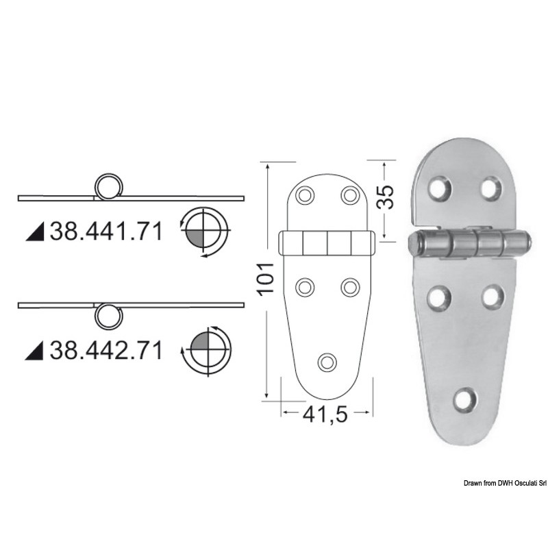 
Charnière inox 
