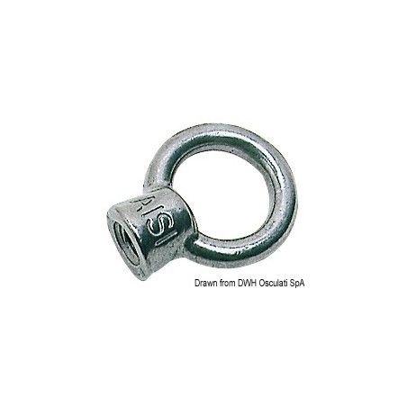 Ecrou œil femelle AISI316 26 mm | EAN 8033137130748 Ref 39.306.06