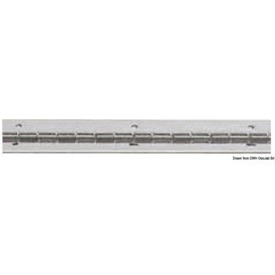 Charnière barres 2m inox poli miroir 30 mm  Ref 38.999.01